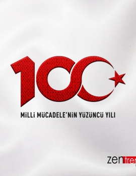 Türkiye Cumhuriyeti 100. Yıl Logosu Nakış Arma