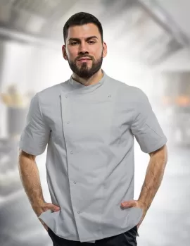Kısa Kollu Şef Aşçı ceketi Rahat ve şık tasarım 