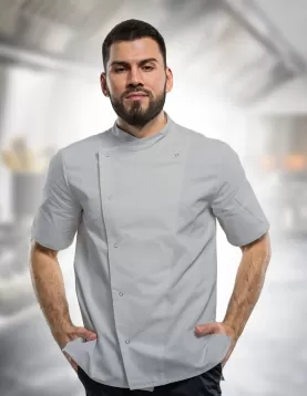 Kısa Kollu Şef Aşçı ceketi Rahat ve şık tasarım 