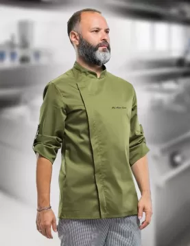 Haki Yeşil Spor Model Aşçı Ceketi