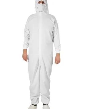 Yıkanabilir kumaş kapşonlu iş tulumu ,