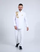 Ramazan motifli Nakış işlemeli şef aşçı ceketi 