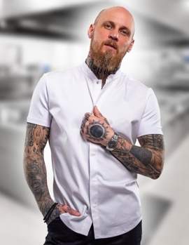 Kısa Kollu Şef Aşçı ceketi Rahat ve şık tasarım 