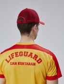 Yazlık fileli keten can kurtaran şapkası ( lifeguard nakış işlemeli) 