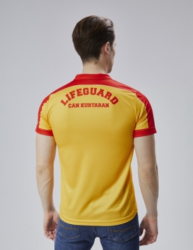 Polo yaka Cankurtaran T-shirt ( Lifeguard Baskılı) 