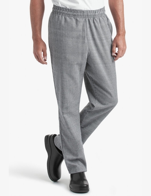 Piyedepul Desenli Beli Komple Lastikli Rahat Aşçı Pantolonu Piyedepul Desenli Beli Komple Lastikli Rahat Aşçı Pantolonu