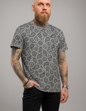 Desenli likra spor kumaş şef aşçı tişort