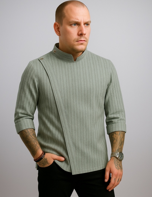 Haki yeşil desenli Kumaş Likralı şef Aşçı Ceketi Haki yeşil desenli Kumaş Likralı şef Aşçı Ceketi