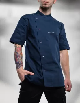 Kısa Kollu Lacivert Yeni Model Spor Model Aşçı Ceketi