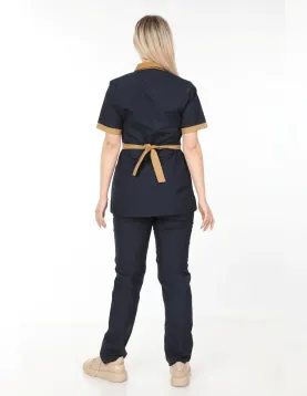 Lacivert Temizlikçi Takımı Önlüklü Model