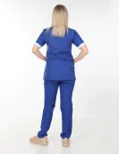 Saks Mavi Temizlikçi Takımı Önlüklü Model Saks Mavi Temizlikçi Takımı Önlüklü Model