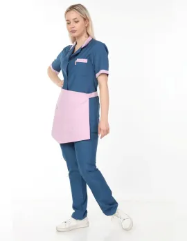 İndigo mavi Temizlikçi Takımı Önlüklü Model