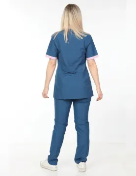 İndigo mavi Temizlikçi Takımı Önlüklü Model