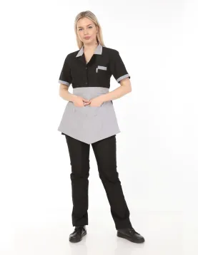 Siyah Temizlikçi Takımı Önlüklü Model