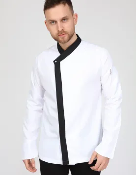 Şerit kombimli şef aşçı ceketi 