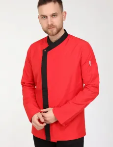 Şerit kombimli şef aşçı ceketi 