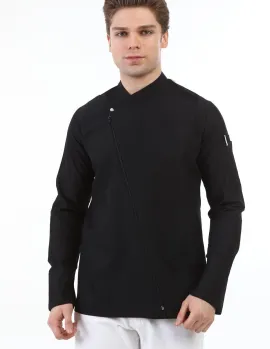 Çapraz fermuarlı Aşçı ceketi ;