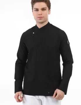 Çapraz fermuarlı Aşçı ceketi ;