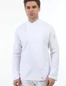 Çapraz fermuarlı Aşçı ceketi ;
