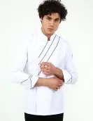 Çapraz Biyeli şef Aşçı Ceketi