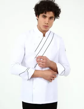 Çapraz Biyeli şef Aşçı Ceketi