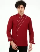 Çapraz Biyeli şef Aşçı Ceketi