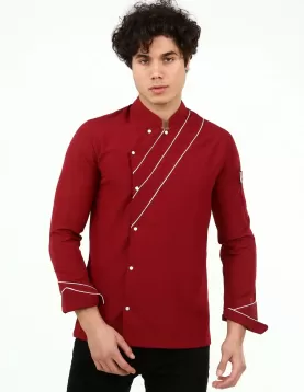 Çapraz Biyeli şef Aşçı Ceketi