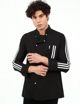 Kolda spor şeritli şef Aşçı Ceketi
