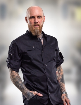 Siyah Vip Şef Aşçı Ceketi, Outdoor Spor Model Yazlık Aşçı Ceketi