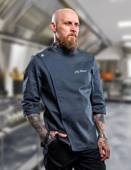 Petrol Mavi Spor Model Aşçı Ceketi