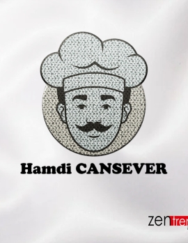 Aşçı Resimli Nakış İşleme Patch &amp; Arma