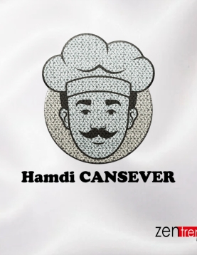 Aşçı Resimli Nakış İşleme Patch & Arma