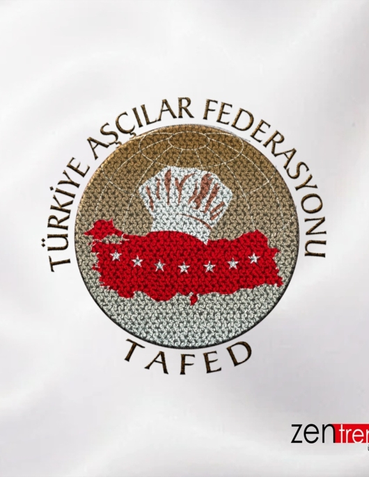Türkiye Aşçılar Federasyonu TAFED Logosu Nakış İşleme Türkiye Aşçılar Federasyonu TAFED Logosu Nakış İşleme