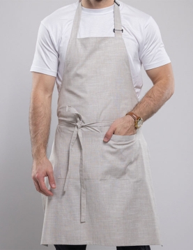Stil ve işlevselliği bir araya getiren şık aşçı önlüğü